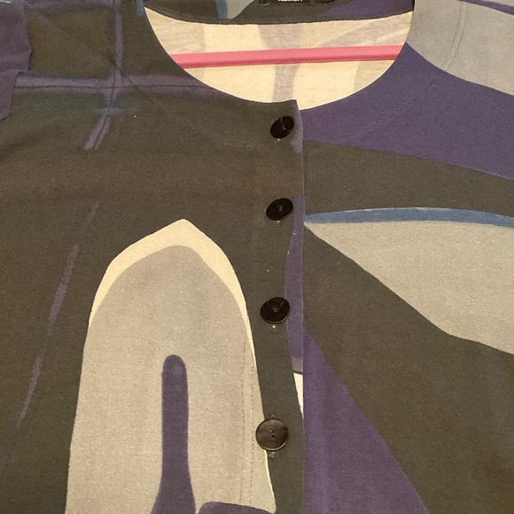 Swedish Designer Ralston long sleeve button down Swing Dress. - Picture 3 of 9